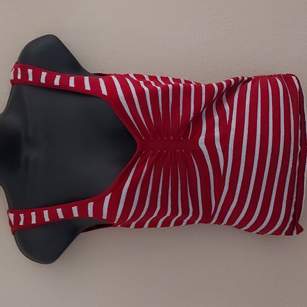 WR9000 Silk Blend Metallic Stripped Camisole Tank Top Shirt